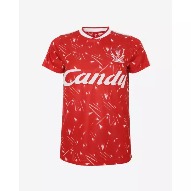 Liverpool FC Retro Womens Candy Home Shirt  - Official LFC Jersey Original Wanita