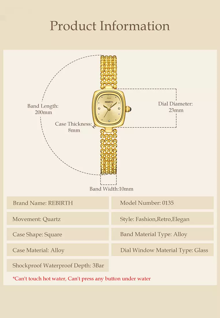 Jam Tangan Wanita Korea Elegan Jam Gelang Wanita Anti Air Tali Gelang Jam Tangan Cewek Original allgold