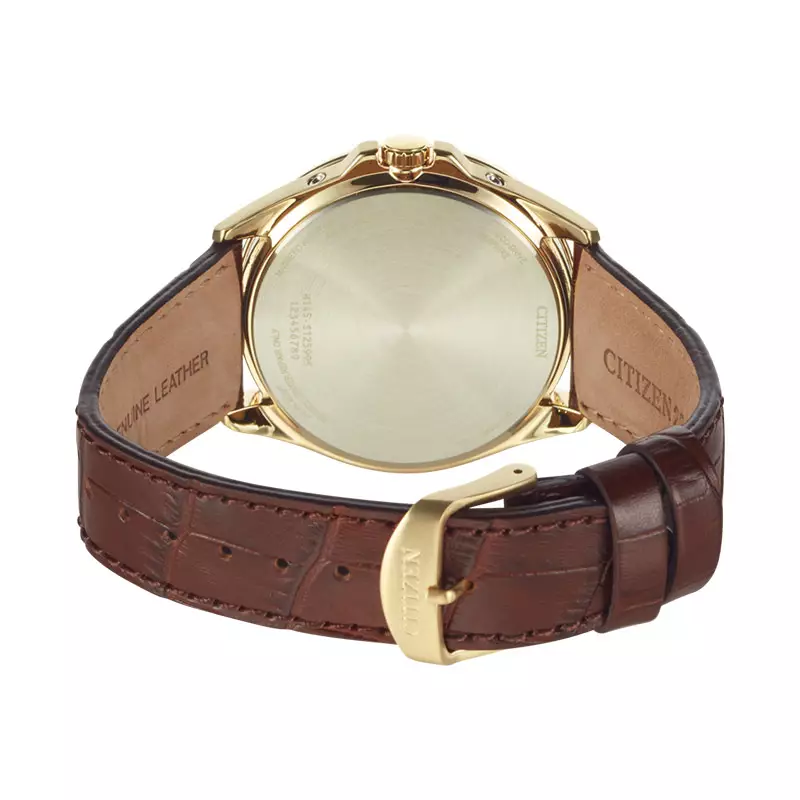 Jam Tangan Wanita Citizen Eco-Drive CB0253-19A White Dial Brown Leather Strap