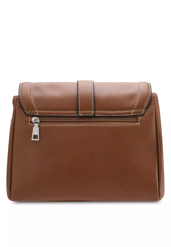 Faux Leather Sling Bag