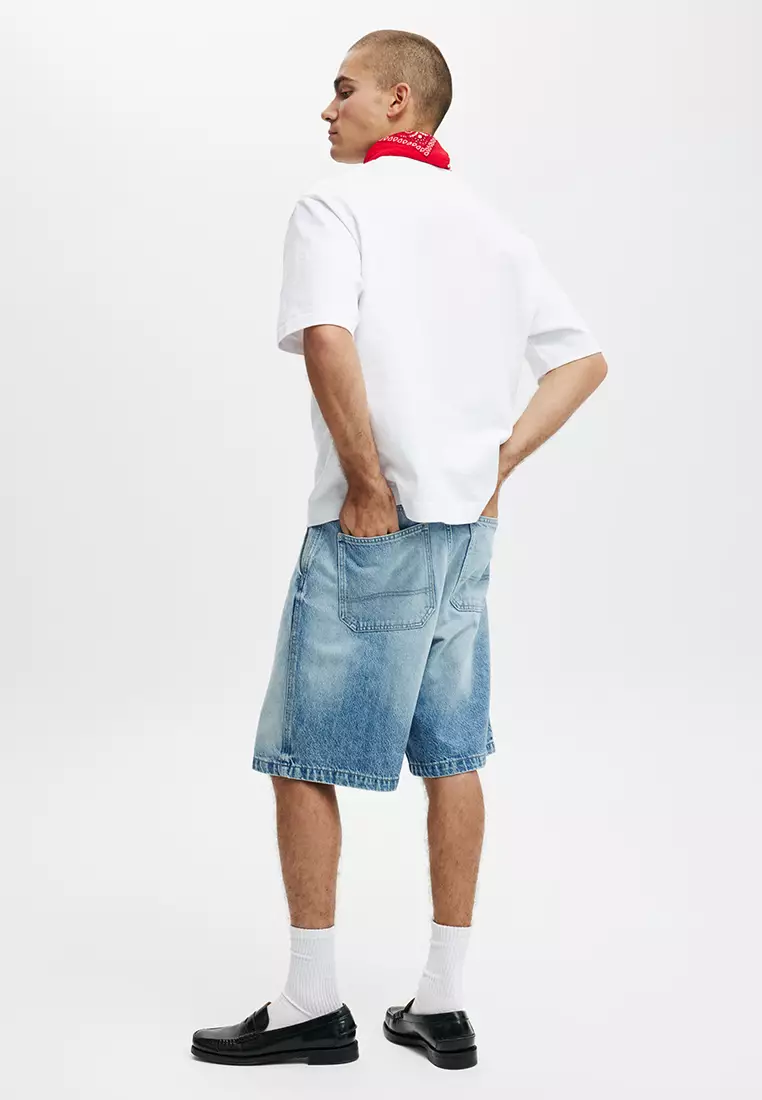 Jual Cotton On Baggy Denim Shorts Original 2025 ZALORA Indonesia ®