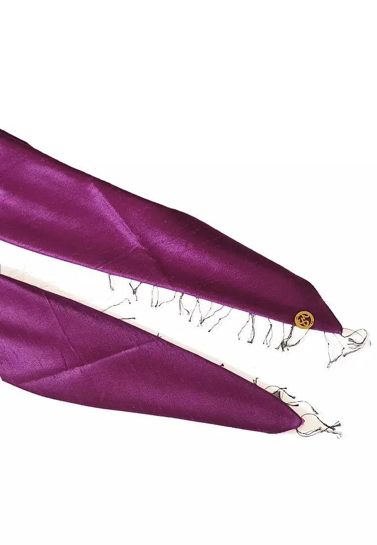 Glamour Raw Silk Pashmina Magenta