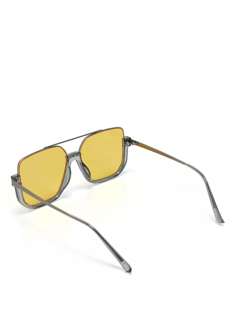Retro Square Aviator Sunglasses