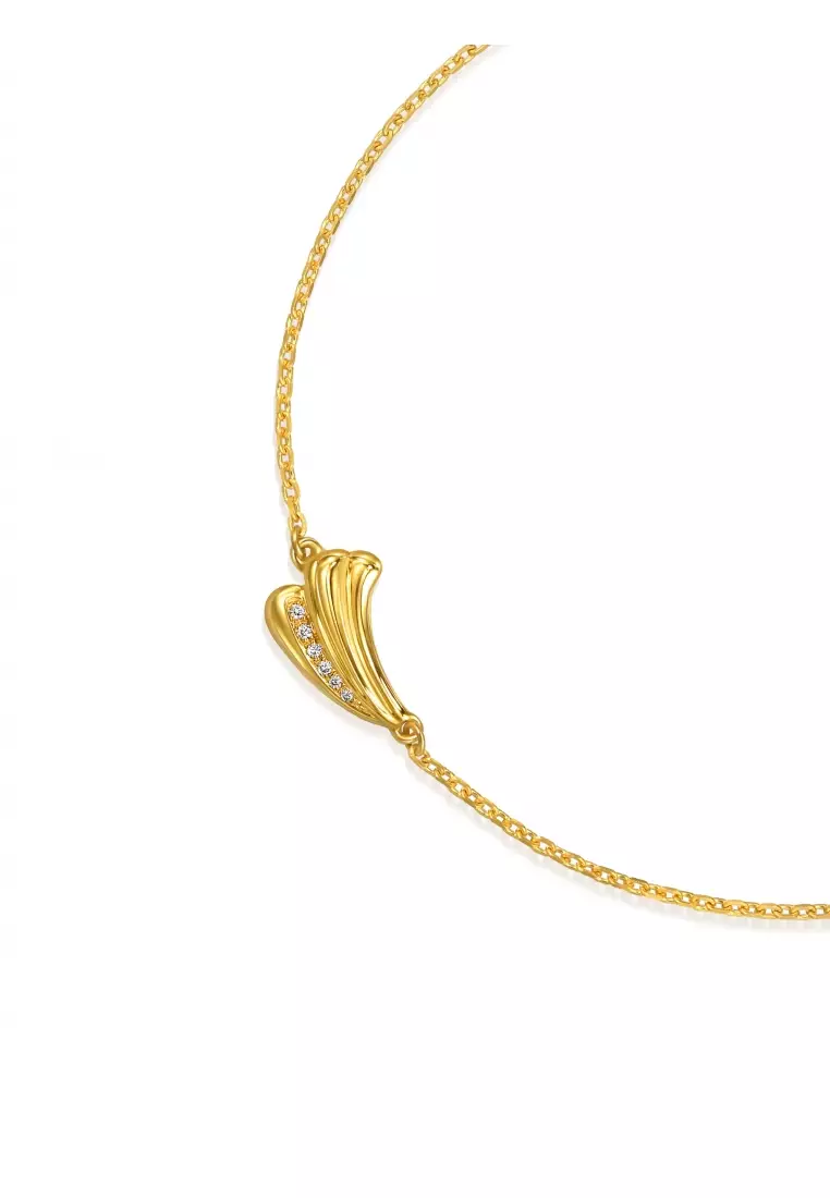 999 Gold Diamond Bracelet for Women 18cm 94461B