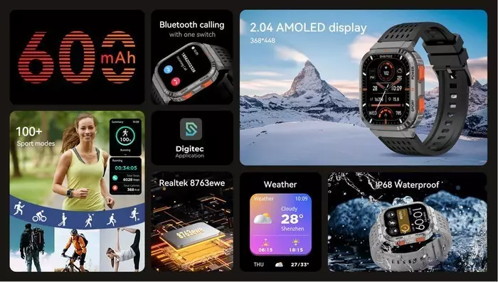 Digitec Commander Karet Hitam Cowok