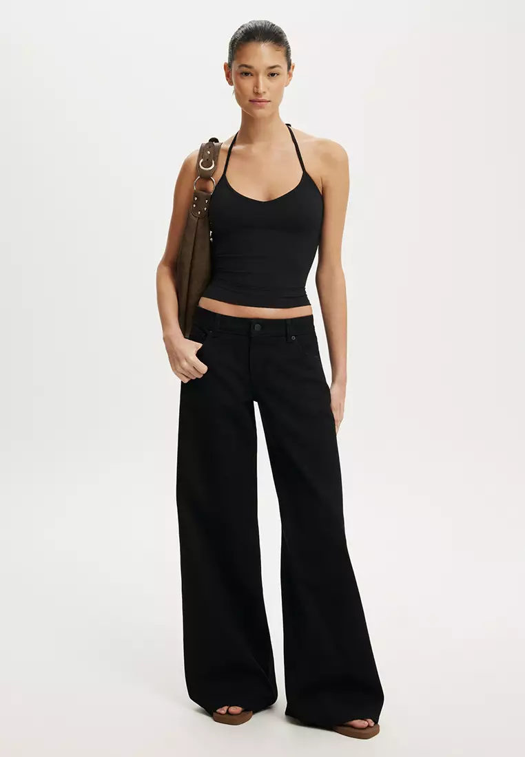 Low Rise Wide Jeans