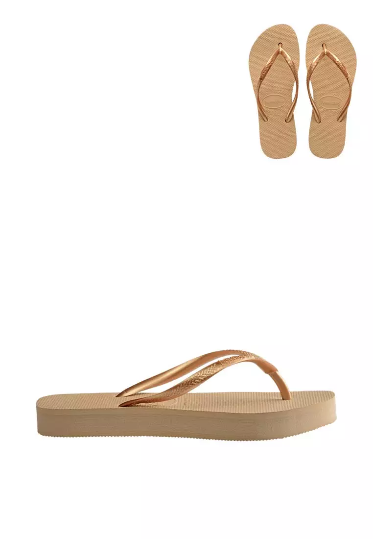 Buy Havaianas Havaianas Women Slim Flatform Gold Flip Flops 2025