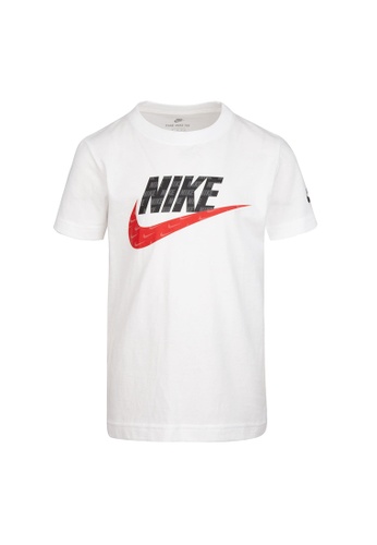 Nike white Nike Now You See Me Futura Tee (Little Kids) C8DF2KAB752DC1GS_1