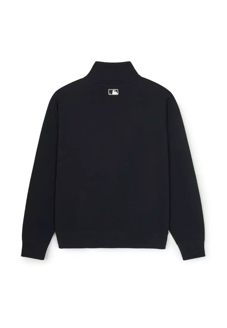 BASIC MEDIUM LOGO STAND NECK ZIP UP NEW YORK YANKEES