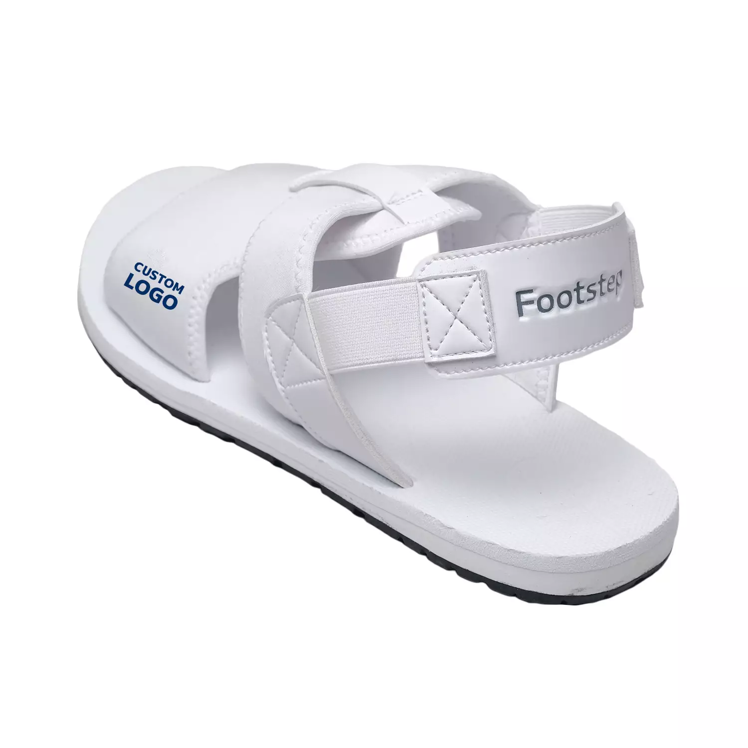 Footstep Footwear Sandal Pria Azhar - White Sendal Lebaran Haji Umroh Umrah Safar Mudik Kasual Anti Slip