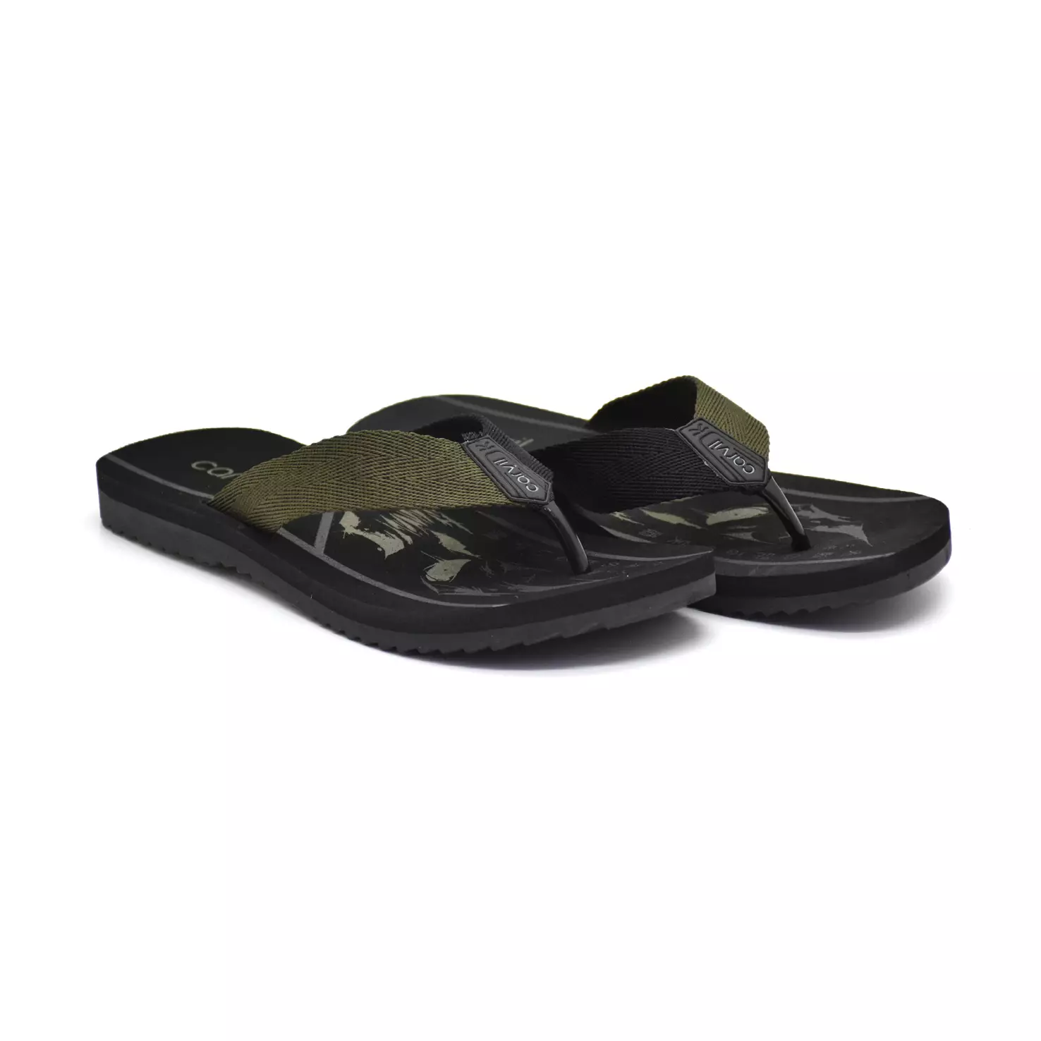 Carvil Sandal Pria Ikigai-M Black/Olive