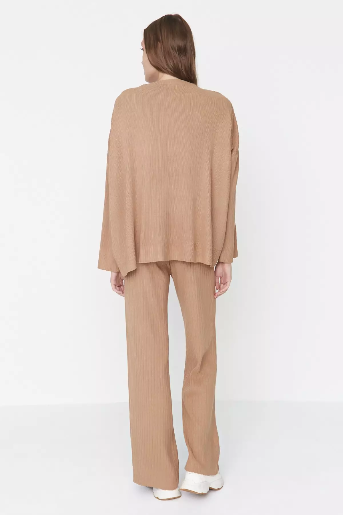 Ribbed Sweater and Pants Set