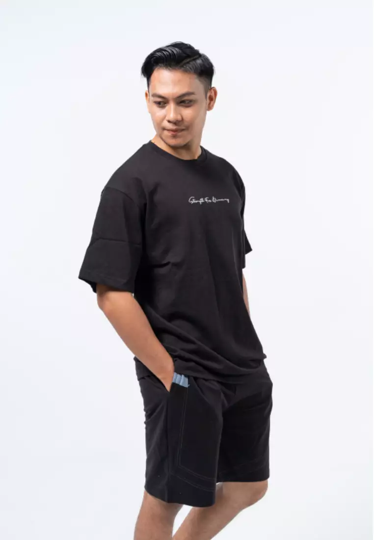 MEN'S COTTON LIFESTYLE SHORT SLEEVE PRINTED OVER SIZE T-SHIRT