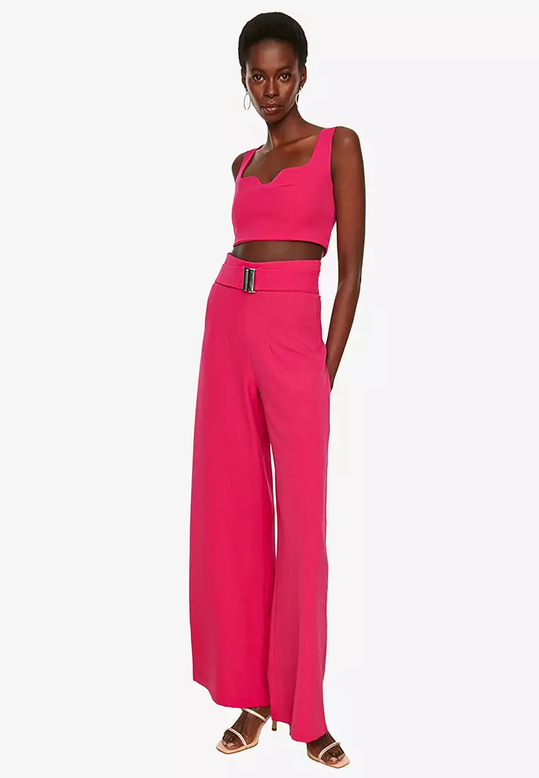 Trendyol Belted Trousers 2024, Buy Trendyol Online