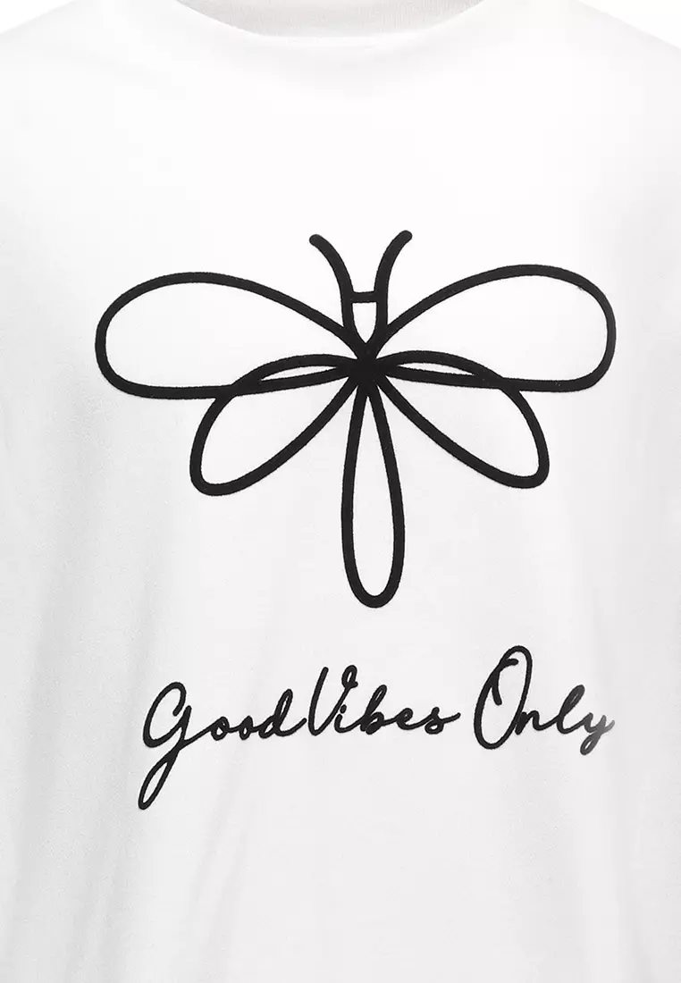 Pito Dito Girl Rhapsody T-shirt Panjang anak Putih - Size 4