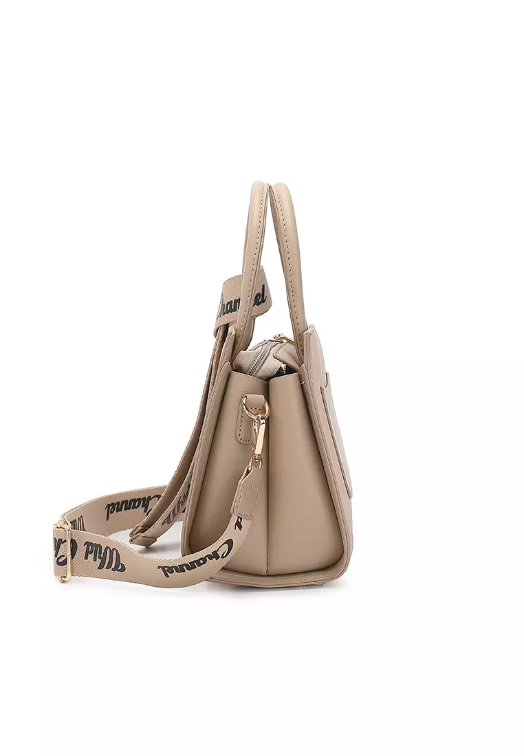 Women's Top Handle Bag / Sling Bag / Crossbody Bag / Shoulder Bag - Apricot