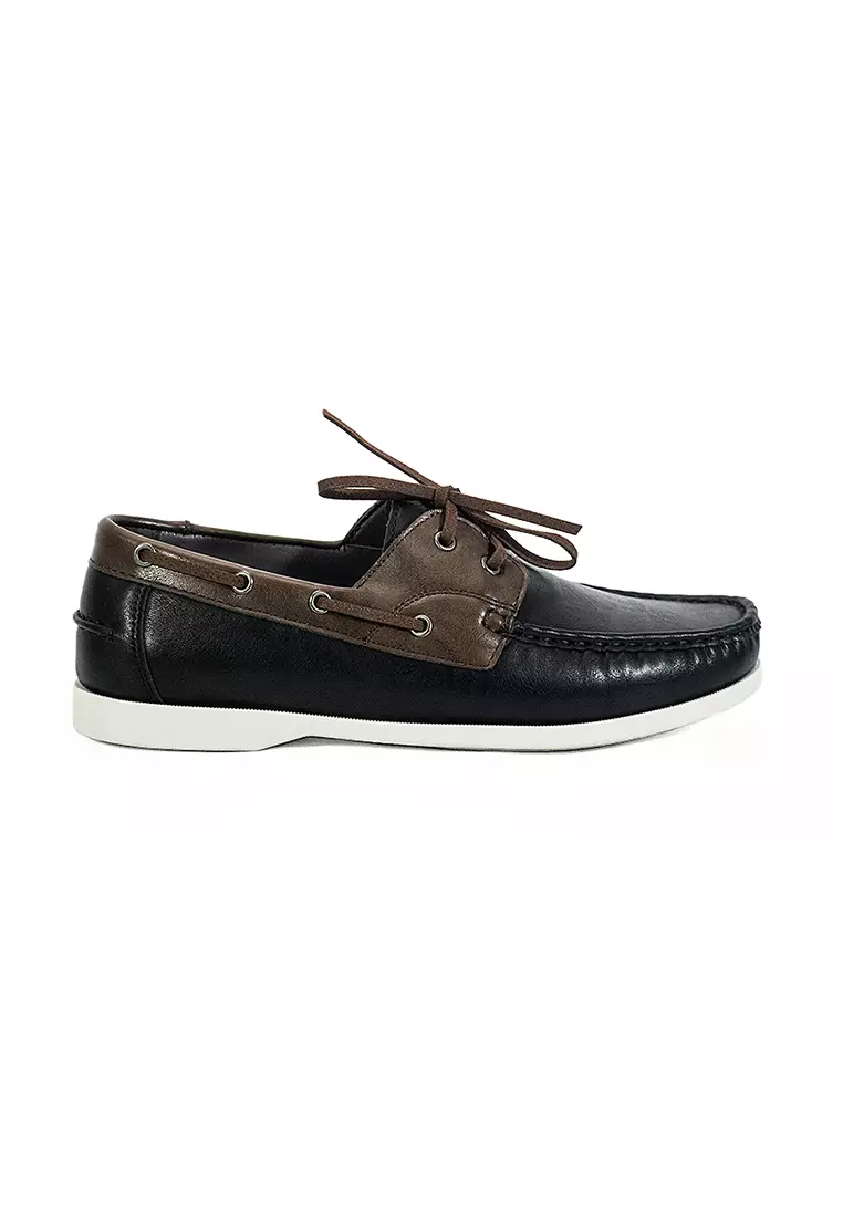Discount on Mario D' boro Runway  shoes - SKU: Men's Casual Boat Shoes MY 25866 Black Brown C64