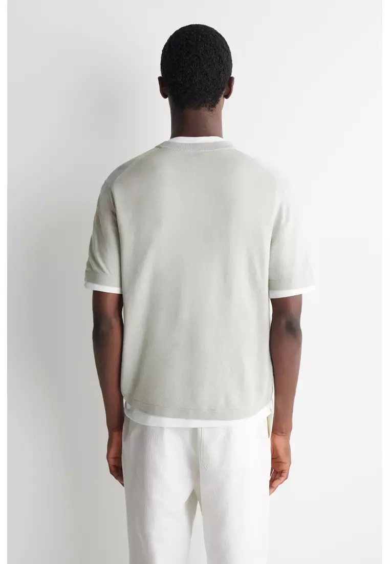 KNITTED LINEN T-SHIRT