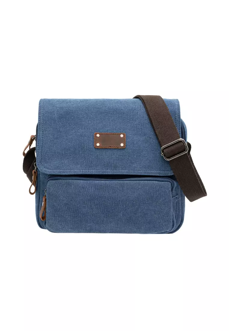 Men's canvas crossbody hot sale shoulder bag