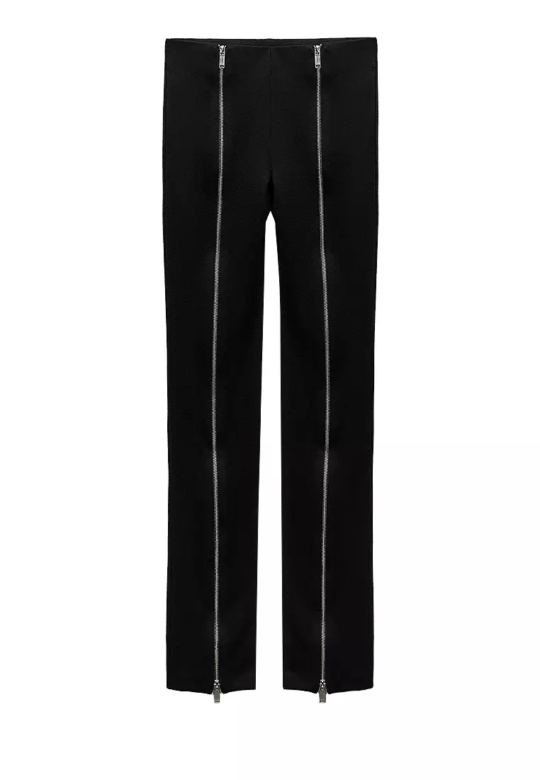 Zara zippered leggings on sale