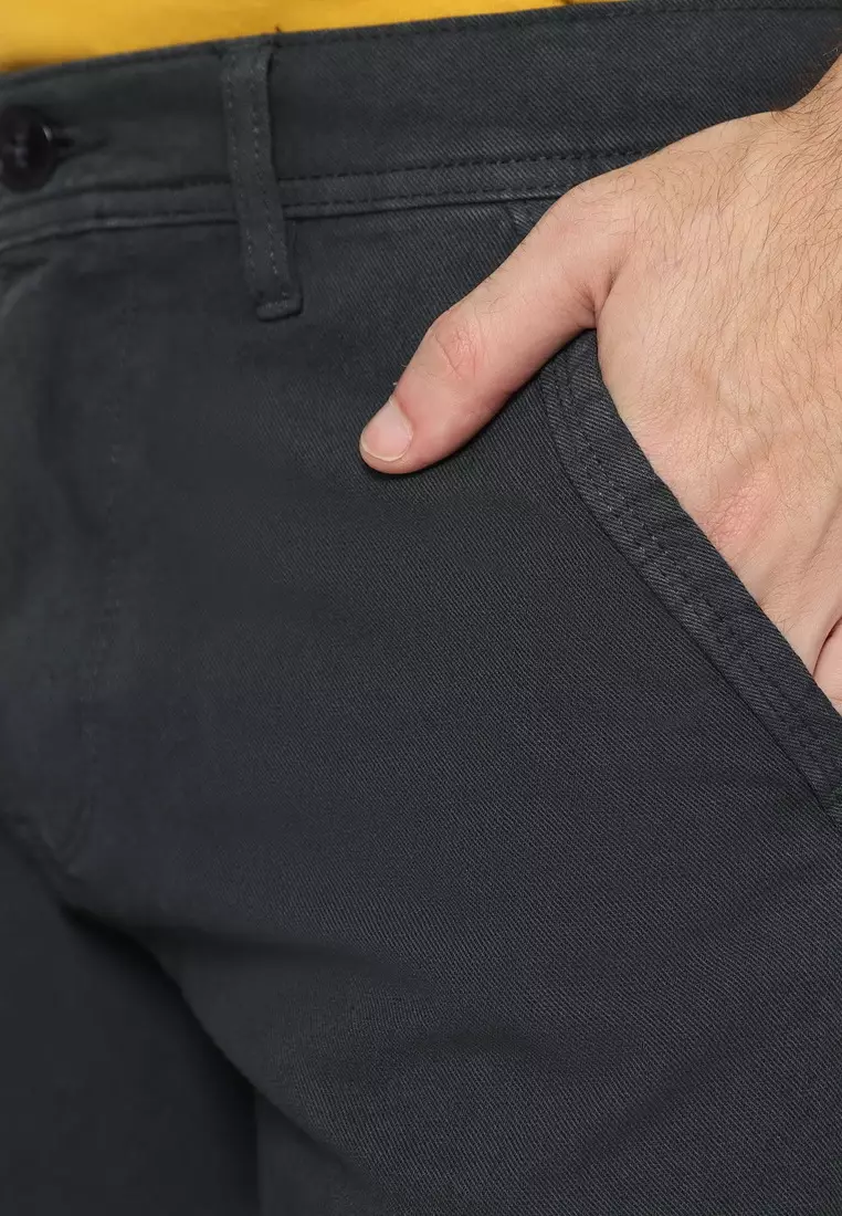 POLICE Celana Chino Pendek Cotton Premium Regular Fit Pria