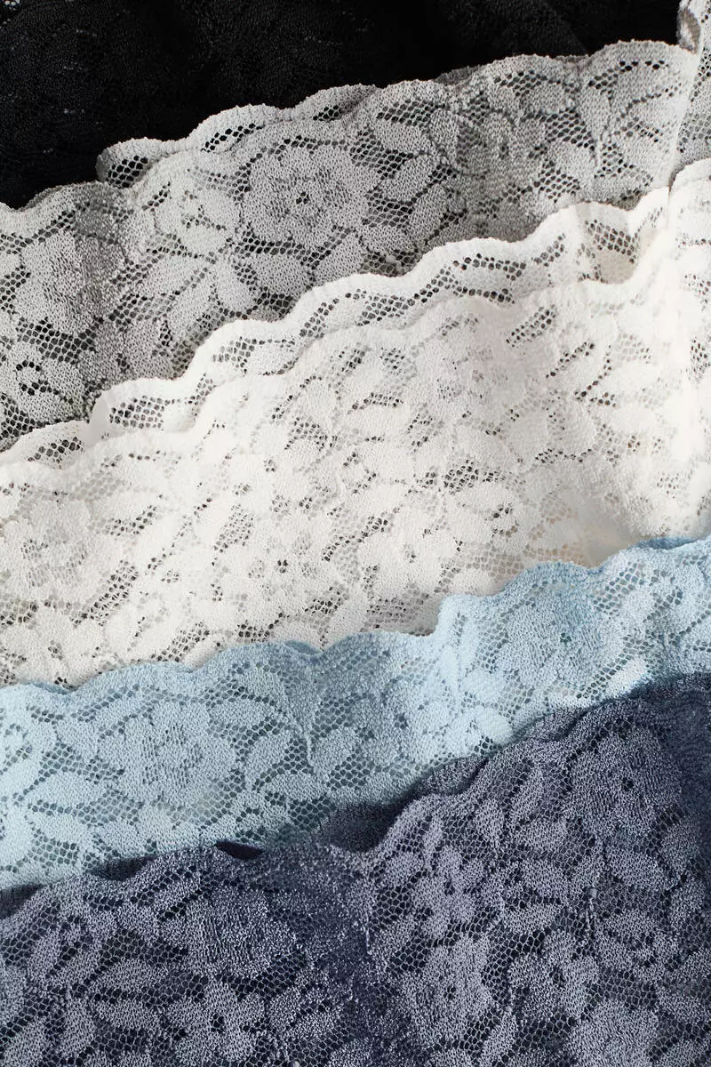 10-pack lace thong briefs