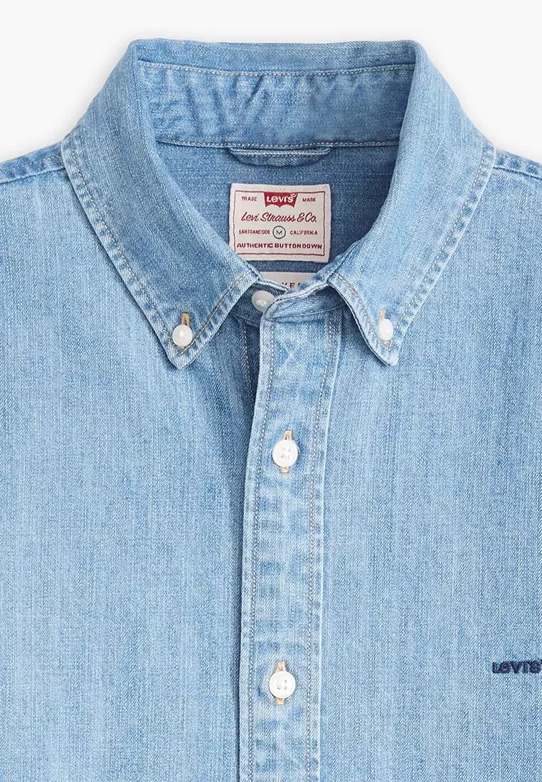 Levi's Ss Authentic Button Down Eli Medium Blue (A9161-0007)