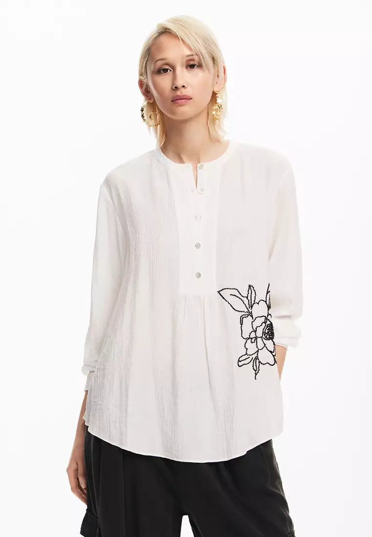 Desigual Black Viscose Women Blouse