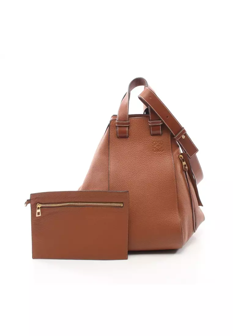 Loewe Missy Small Handbag Shoulder Bag 2way GrayBeige Leather Women