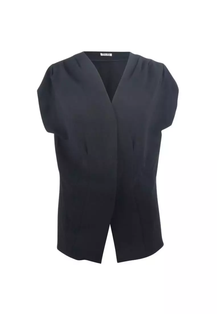 Miu Miu Pre Loved MIU MIU Black Vest 2024 Buy Miu Miu Online