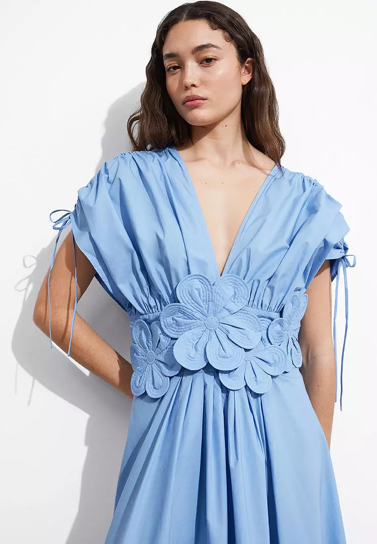 & other stories floral appliqu midi dress & OTHER STORIES Floral-Appliqu Midi Dress