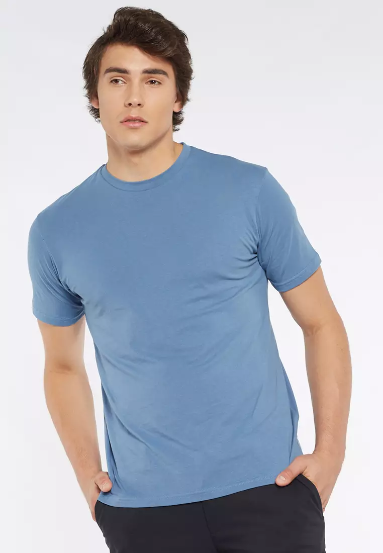 sky blue t shirt round neck