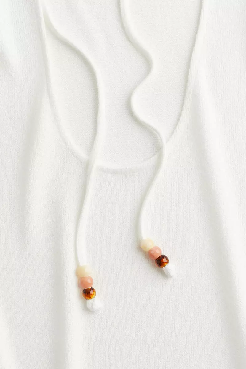 Open-back knitted dress