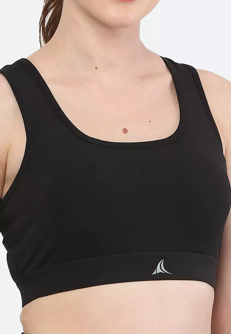 Black Basic Essential Coord Workout/Running Sports Bra