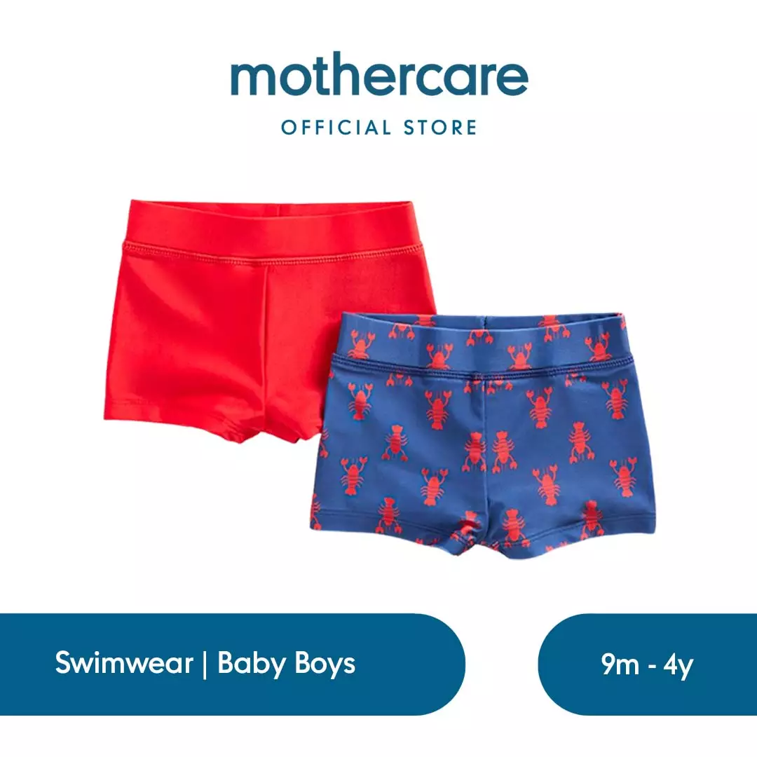 Mothercare Nautical Swim Trunkies 2 Pk - Celana Renang Bayi Laki (Biru)