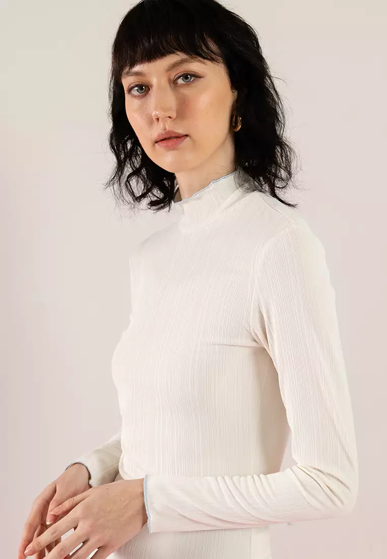 Buy Lubna Textured Knit High Neck Inner 2024 Online ZALORA