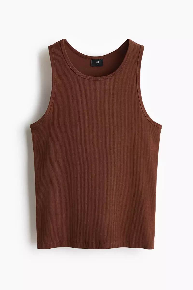 Slim Fit Ribbed vest top