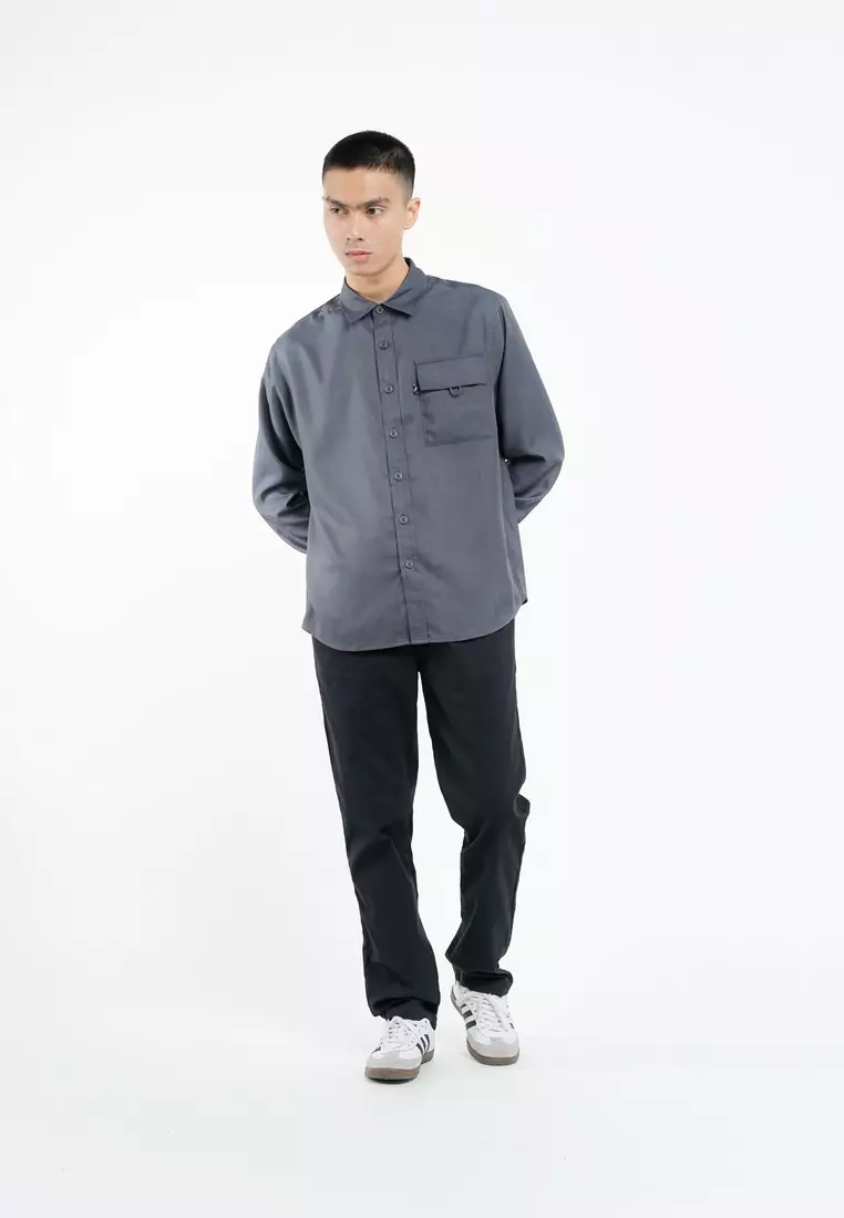 Greenlight Voyager Men's Basic Shirt Long Sleeve Regular Fit Kemlup HP-C041225