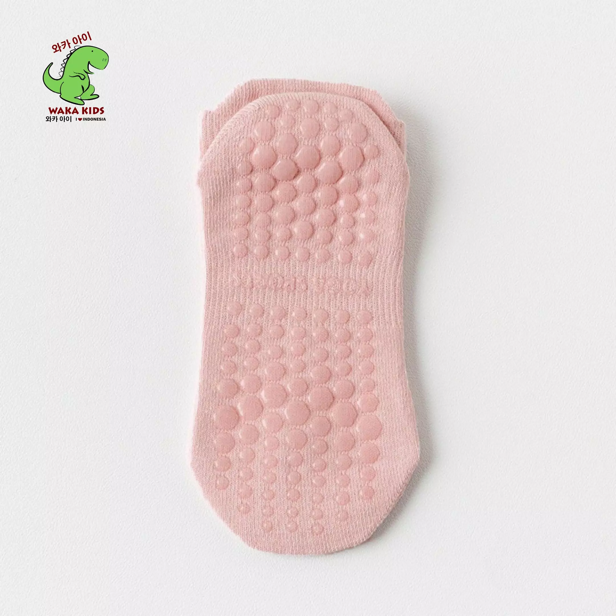 Wakakids Kaos Kaki Pendek Olahraga Wanita Anti Slip Sport Socks Yoga Pilates Senam Gym Venrz Pink
