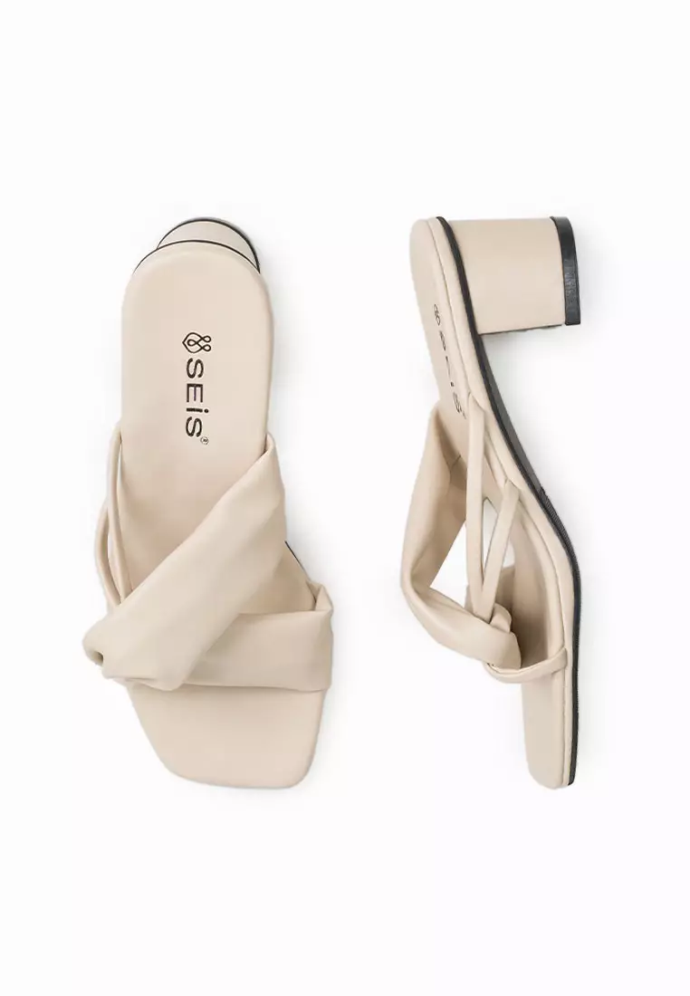 Seis Elora Sandal Heels Wanita 5 Cm-CREAM