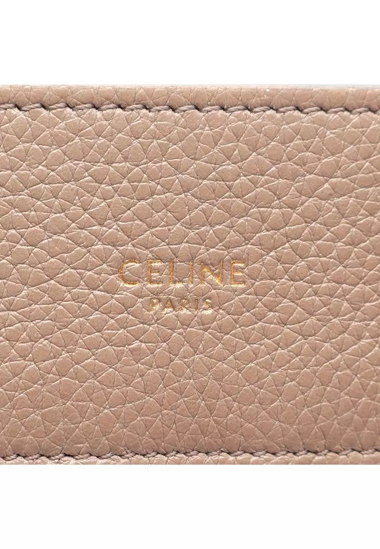 Pre-Loved Celine Small Cabas De France Leather Satchel