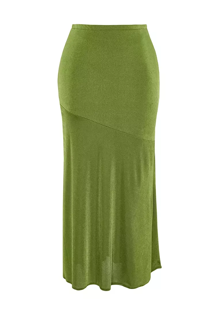 Slit Midi Skirt
