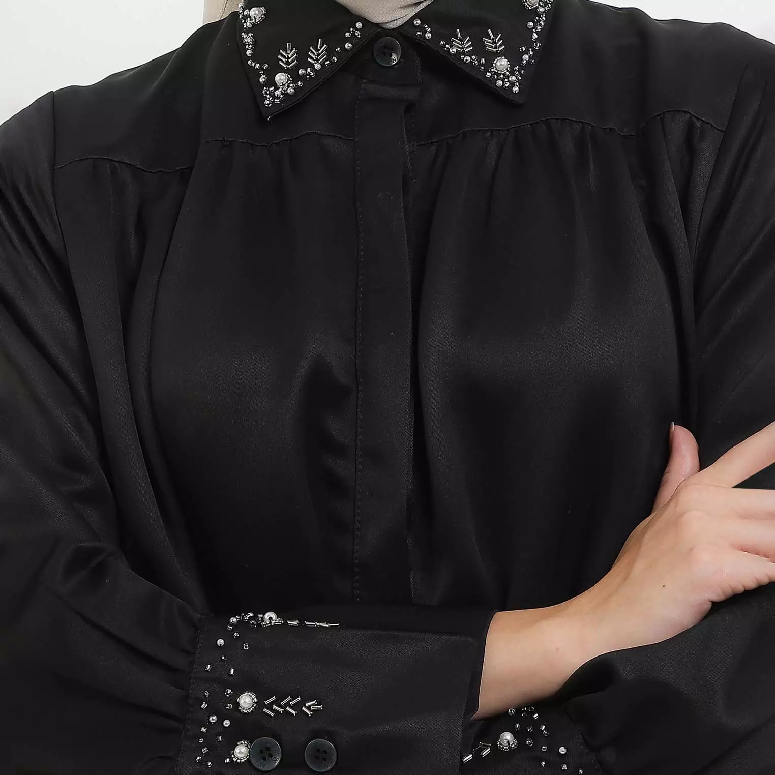 MFMW Anjani Dress Gamis Hitam With Payet