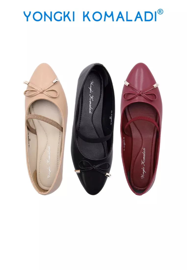 YONGKI KOMALADI MAEVE FLATSHOES OL-EJM835-25 MAROON