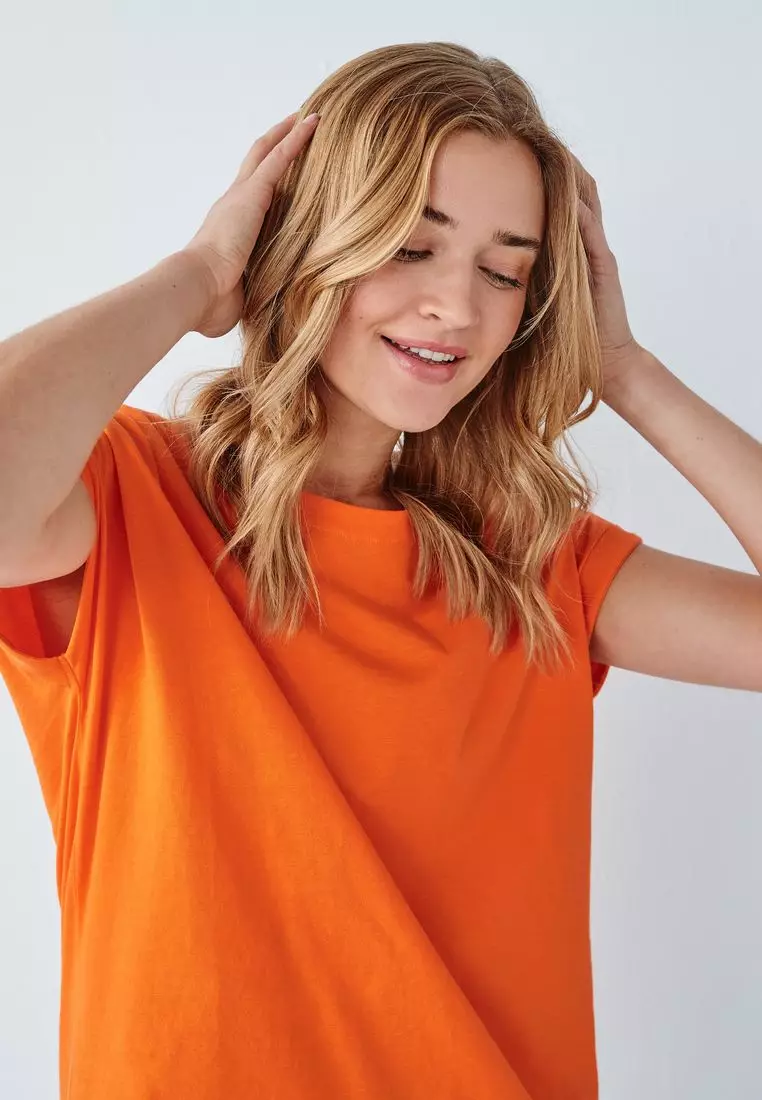 Cap sleeve cotton t shirts hotsell