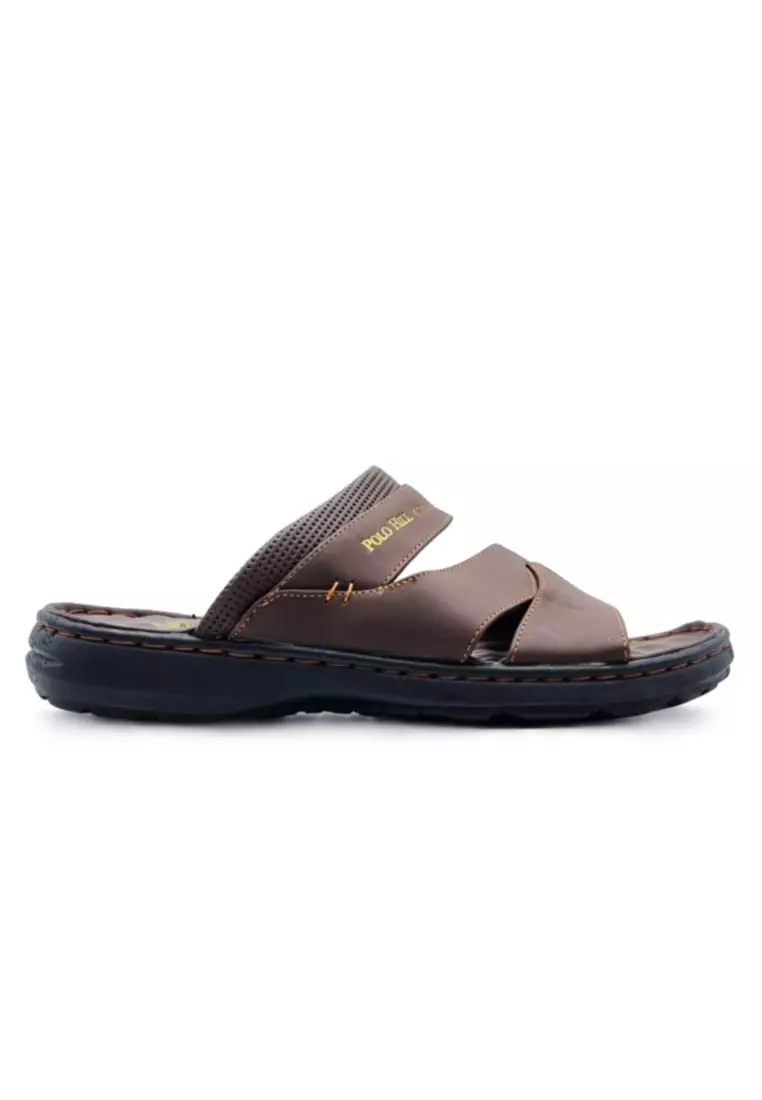 Men's flat sale leather sandals