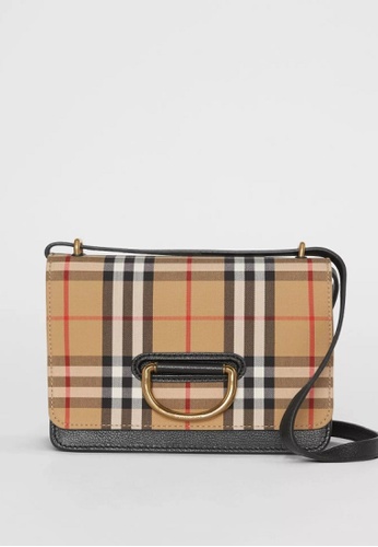 Buy Burberry Bag Burberry Small House Check D Ring Bag Online