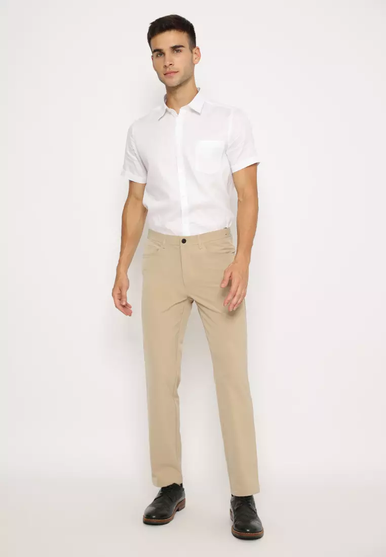 Jobb Active Travis Celana Panjang Modern Slim Fit Beige 2023