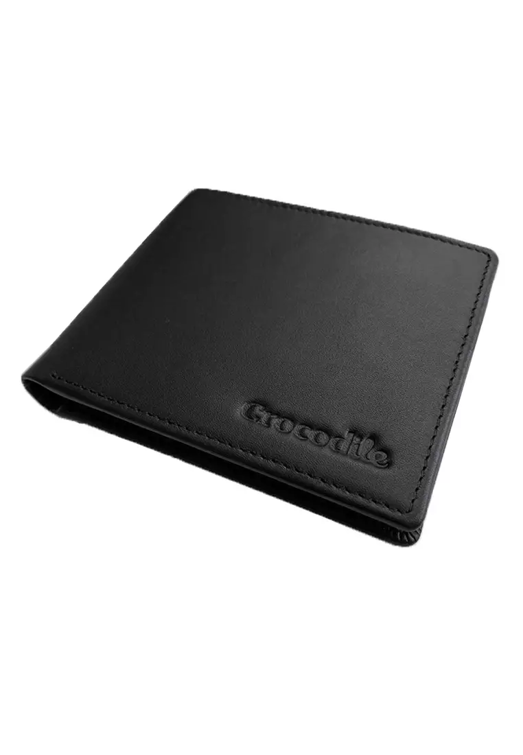 Crocodile 883BY Dompet Pria Men Wallet Leather Kulit Original - Hitam