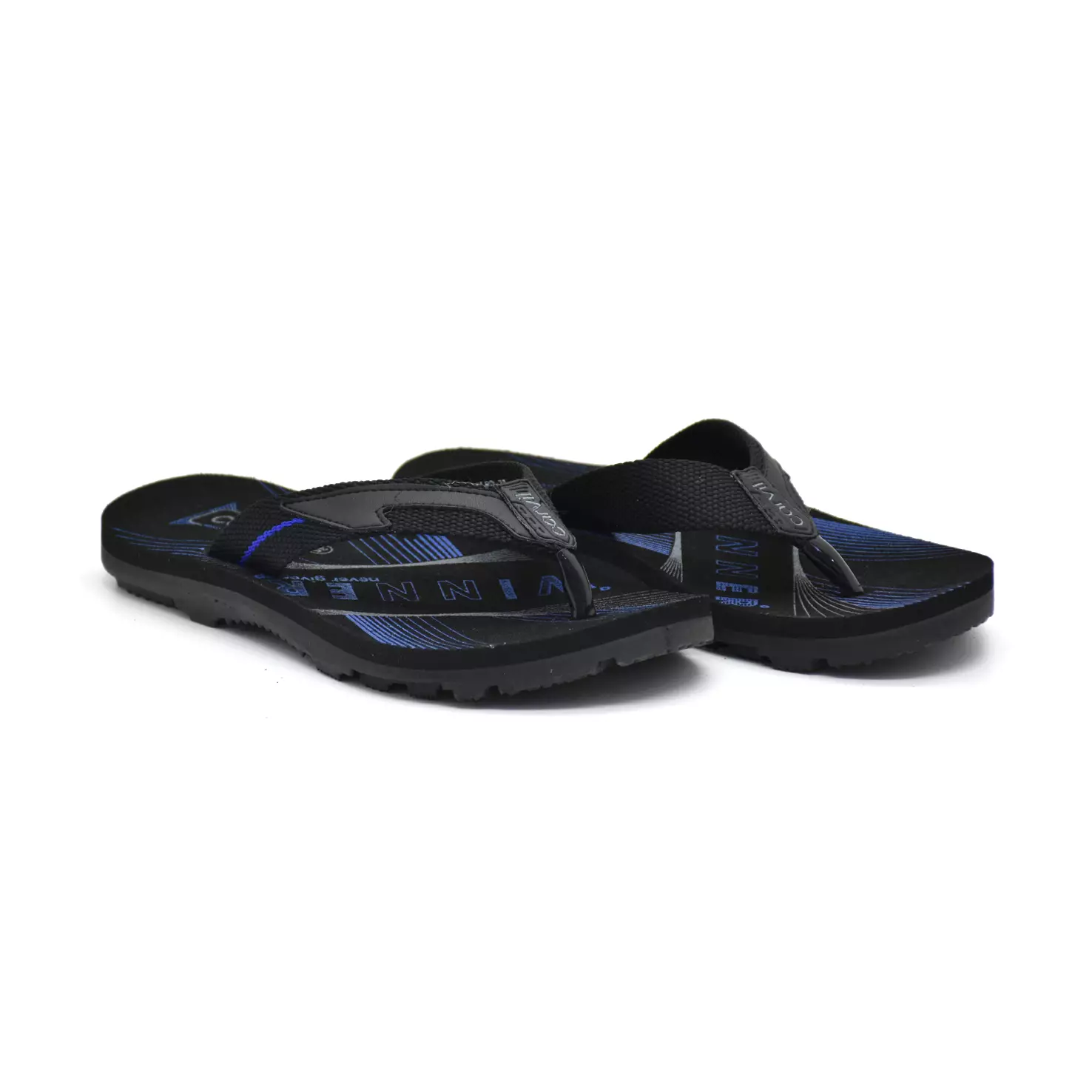 Carvil Sandal Anak Wintaro-TP Black/ Royal Blue